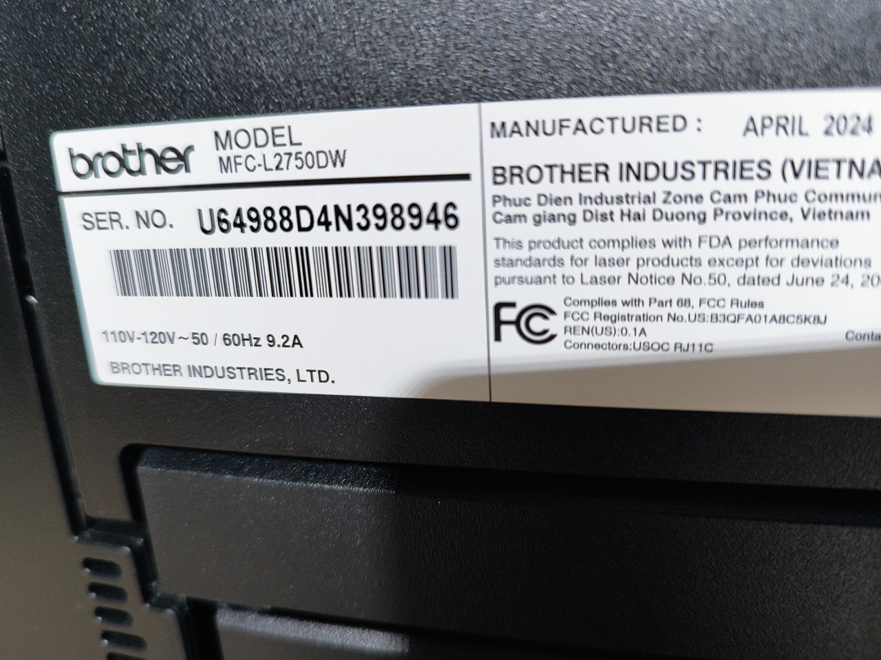 Brother MFC-L2750DW Kit photo 10